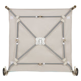 Tarc de joaca, Lionelo, Mille Plus, Pliabil, Include saltea cu densitate T25, 4 jucarii cu velcro, Manere textile, Geanta de transport, Cu roti si inchidere laterala, Pereti din plasa pentru vizibilitate si aerisire, 100 x 100 x 77 cm, Bej