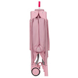 Tarc de joaca, Lionelo, Mille Plus, Pliabil, Include saltea cu densitate T25, 4 jucarii cu velcro, Manere textile, Geanta de transport, Cu roti si inchidere laterala, Pereti din plasa pentru vizibilitate si aerisire, 100 x 100 x 77 cm, Roz