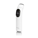 Termometru, Lionelo, FeverScan, Cu infrarosu, Fara contact, Rezultat ultrarapid, Potrivit si pentru alimente, Cu 4 moduri de functionare, Cu indicator LED si alarma sonora, Cu husa de depozitare