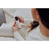 Termometru, Lionelo, FeverScan, Cu infrarosu, Fara contact, Rezultat ultrarapid, Potrivit si pentru alimente, Cu 4 moduri de functionare, Cu indicator LED si alarma sonora, Cu husa de depozitare