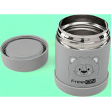 Termos, FreeON, Pentru alimente solide Din otel inoxidabil Mentine cald pana la 12 ore si rece pana la 24 ore, Grey Lion