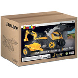 Tractor cu pedale si remorca Smoby Builder Max galben
