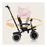 Tricicleta copii, Lionelo, Berry, 2 in 1, Multifunctionala, Suport picioare, Control al directiei, Scaun reversibil, Rotire 360 grade, Functie de roata libera, Utilizare pana la 5 ani, Constructie din otel, Conform cu standardul EN71, Roz