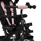 Tricicleta copii, Lionelo, Berry, 2 in 1, Multifunctionala, Suport picioare, Control al directiei, Scaun reversibil, Rotire 360 grade, Functie de roata libera, Utilizare pana la 5 ani, Constructie din otel, Conform cu standardul EN71, Roz