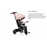 Tricicleta copii, Lionelo, Berry, 2 in 1, Multifunctionala, Suport picioare, Control al directiei, Scaun reversibil, Rotire 360 grade, Functie de roata libera, Utilizare pana la 5 ani, Constructie din otel, Conform cu standardul EN71, Roz