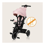 Tricicleta copii, Lionelo, Berry, 2 in 1, Multifunctionala, Suport picioare, Control al directiei, Scaun reversibil, Rotire 360 grade, Functie de roata libera, Utilizare pana la 5 ani, Constructie din otel, Conform cu standardul EN71, Roz