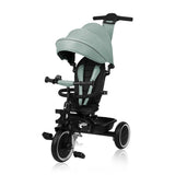 Tricicleta copii, Lionelo, Berry, 2 in 1, Multifunctionala, Suport picioare, Control al directiei, Scaun reversibil, Rotire 360 grade, Functie de roata libera, Utilizare pana la 5 ani, Constructie din otel, Conform cu standardul EN71, Verde