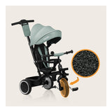 Tricicleta copii, Lionelo, Berry, 2 in 1, Multifunctionala, Suport picioare, Control al directiei, Scaun reversibil, Rotire 360 grade, Functie de roata libera, Utilizare pana la 5 ani, Constructie din otel, Conform cu standardul EN71, Verde