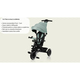 Tricicleta copii, Lionelo, Berry, 2 in 1, Multifunctionala, Suport picioare, Control al directiei, Scaun reversibil, Rotire 360 grade, Functie de roata libera, Utilizare pana la 5 ani, Constructie din otel, Conform cu standardul EN71, Gri