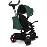 Tricicleta copii, Lionelo, Haari, Ultrapliabila, Multifunctionala, Suport picioare, Control al directiei, Scaun reversibil, Rotire 360 grade, Conform cu standardul european de securitate EN71, Verde