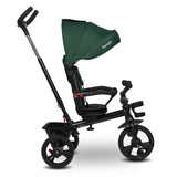 Tricicleta copii, Lionelo, Haari, Ultrapliabila, Multifunctionala, Suport picioare, Control al directiei, Scaun reversibil, Rotire 360 grade, Conform cu standardul european de securitate EN71, Verde