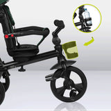 Tricicleta copii, Lionelo, Haari, Ultrapliabila, Multifunctionala, Suport picioare, Control al directiei, Scaun reversibil, Rotire 360 grade, Conform cu standardul european de securitate EN71, Verde