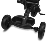 Tricicleta copii, Lionelo Kori, ultra-pliabila si multifunctionala, cu scaun rotativ 360°, control parental, suport pentru picioare si accesorii premium, Verde