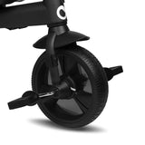 Tricicleta copii, Lionelo Kori, ultra-pliabila si multifunctionala, cu scaun rotativ 360°, control parental, suport pentru picioare si accesorii premium, Verde