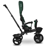 Tricicleta copii, Lionelo Kori, ultra-pliabila si multifunctionala, cu scaun rotativ 360°, control parental, suport pentru picioare si accesorii premium, Verde