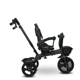 Tricicleta copii, Lionelo Kori, ultra-pliabila si multifunctionala, cu scaun rotativ 360°, control parental, suport pentru picioare si accesorii premium, Verde