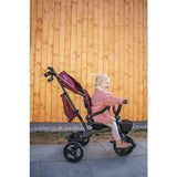 Tricicleta copii, Lionelo Kori, ultra-pliabila si multifunctionala, cu scaun rotativ 360°, control parental, suport pentru picioare si accesorii premium, Verde