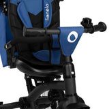 Tricicleta copii, Lionelo, Tris Plus, Ultrapliabila, Multifunctionala, Pana la 25 kg, Inclinare spatar in fata si in spate, Suport picioare, Control al directiei, Scaun reversibil, Rotire 360 grade, Conform cu EN71, 9 luni-5 ani, Albastru