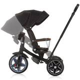 Tricicleta cu copertina si sezut reversibil Chipolino Derby obsidian