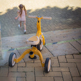 Tricicleta, Petite&Mars, Turbo, 5 in 1, Multifunctionala, Vehicul de impins, Bicicleta cu/fara pedale, Cu maner de ghidaj, Detasabil, Roti din cauciuc, Pana la 25 kg, 1.5-5 ani, Ocean Blue