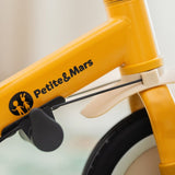 Tricicleta, Petite&Mars, Turbo, 5 in 1, Multifunctionala, Vehicul de impins, Bicicleta cu/fara pedale, Cu maner de ghidaj, Detasabil, Roti din cauciuc, Pana la 25 kg, 1.5-5 ani, Bej