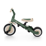 Tricicleta, Petite&Mars, Turbo, 5 in 1, Multifunctionala, Vehicul de impins, Bicicleta cu/fara pedale, Cu maner de ghidaj, Detasabil, Roti din cauciuc, Pana la 25 kg, 1.5-5 ani, Verde