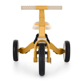 Tricicleta, Petite&Mars, Turbo, 5 in 1, Multifunctionala, Vehicul de impins, Bicicleta cu/fara pedale, Cu maner de ghidaj, Detasabil, Roti din cauciuc, Pana la 25 kg, 1.5-5 ani, Ocru