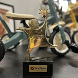 Tricicleta, Petite&Mars, Turbo, 5 in 1, Multifunctionala, Vehicul de impins, Bicicleta cu/fara pedale, Cu maner de ghidaj, Detasabil, Roti din cauciuc, Pana la 25 kg, 1.5-5 ani, Ocru