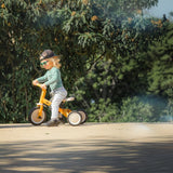 Tricicleta, Petite&Mars, Turbo, 5 in 1, Multifunctionala, Vehicul de impins, Bicicleta cu/fara pedale, Cu maner de ghidaj, Detasabil, Roti din cauciuc, Pana la 25 kg, 1.5-5 ani, Ocru