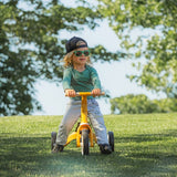 Tricicleta, Petite&Mars, Turbo, 5 in 1, Multifunctionala, Vehicul de impins, Bicicleta cu/fara pedale, Cu maner de ghidaj, Detasabil, Roti din cauciuc, Pana la 25 kg, 1.5-5 ani, Ocru