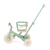 Tricicleta, Petite&Mars, Turbo, Editie limitata, 5 in 1, Multifunctionala, Vehicul de impins, Bicicleta cu/fara pedale, Cu maner de ghidaj, Detasabil, Roti din cauciuc, Pana la 25 kg, 1.5-5 ani, Green Twist