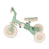 Tricicleta, Petite&Mars, Turbo, Editie limitata, 5 in 1, Multifunctionala, Vehicul de impins, Bicicleta cu/fara pedale, Cu maner de ghidaj, Detasabil, Roti din cauciuc, Pana la 25 kg, 1.5-5 ani, Green Twist