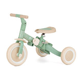 Tricicleta, Petite&Mars, Turbo, Editie limitata, 5 in 1, Multifunctionala, Vehicul de impins, Bicicleta cu/fara pedale, Cu maner de ghidaj, Detasabil, Roti din cauciuc, Pana la 25 kg, 1.5-5 ani, Green Twist