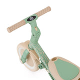 Tricicleta, Petite&Mars, Turbo, Editie limitata, 5 in 1, Multifunctionala, Vehicul de impins, Bicicleta cu/fara pedale, Cu maner de ghidaj, Detasabil, Roti din cauciuc, Pana la 25 kg, 1.5-5 ani, Green Twist