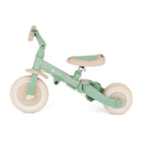 Tricicleta, Petite&Mars, Turbo, Editie limitata, 5 in 1, Multifunctionala, Vehicul de impins, Bicicleta cu/fara pedale, Cu maner de ghidaj, Detasabil, Roti din cauciuc, Pana la 25 kg, 1.5-5 ani, Green Twist