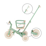 Tricicleta, Petite&Mars, Turbo, Editie limitata, 5 in 1, Multifunctionala, Vehicul de impins, Bicicleta cu/fara pedale, Cu maner de ghidaj, Detasabil, Roti din cauciuc, Pana la 25 kg, 1.5-5 ani, Green Twist