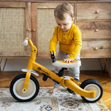 Tricicleta, Petite&Mars, Turbo, Editie limitata, 5 in 1, Multifunctionala, Vehicul de impins, Bicicleta cu/fara pedale, Cu maner de ghidaj, Detasabil, Roti din cauciuc, Pana la 25 kg, 1.5-5 ani, Pink Meadow
