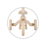 Tricicleta, Petite&Mars, Turbo, Editie limitata, 5 in 1, Multifunctionala, Vehicul de impins, Bicicleta cu/fara pedale, Cu maner de ghidaj, Detasabil, Roti din cauciuc, Pana la 25 kg, 1.5-5 ani, Pink Meadow