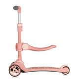 Trotineta, Lionelo, Franky, Multifunctionala, Pliabila, Pana la 50 kg, Bicicleta cu 3 roti si trotineta de echilibru, Ghidon reglabil, Sezut detasabil, Roti cu LED, Conform cu EN71, EN62115, 12 luni+, Roz