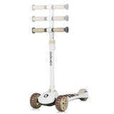 Trotineta, Lionelo, Franky, Multifunctionala, Pliabila, Pana la 50 kg, Bicicleta cu 3 roti si trotineta de echilibru, Ghidon reglabil, Sezut detasabil, Roti cu LED, Conform cu EN71, EN62115, 12 luni+, Bej