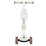 Trotineta, Lionelo, Franky, Multifunctionala, Pliabila, Pana la 50 kg, Bicicleta cu 3 roti si trotineta de echilibru, Ghidon reglabil, Sezut detasabil, Roti cu LED, Conform cu EN71, EN62115, 12 luni+, Bej