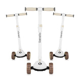 Trotineta, Lionelo, Franky, Multifunctionala, Pliabila, Pana la 50 kg, Bicicleta cu 3 roti si trotineta de echilibru, Ghidon reglabil, Sezut detasabil, Roti cu LED, Conform cu EN71, EN62115, 12 luni+, Bej