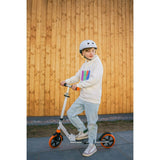 Trotineta, Lionelo, Luca, Pentru copii sau adulti, Ultrapliabila, Pana la 100 Kg, Conform cu standardul european de securitate EN14619, Roz