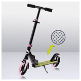 Trotineta, Lionelo, Luca, Pentru copii sau adulti, Ultrapliabila, Pana la 100 Kg, Conform cu standardul european de securitate EN14619, Roz