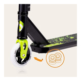 Trotineta, Lionelo, Whizz, Pentru Acrobatii, Rulmenti ABEC-9, 20 - 100 kg, Cadru din aluminiu, Usoara, 3.5 kg, Verde/Negru
