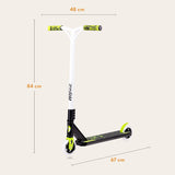 Trotineta, Lionelo, Whizz, Pentru Acrobatii, Rulmenti ABEC-9, 20 - 100 kg, Cadru din aluminiu, Usoara, 3.5 kg, Verde/Negru