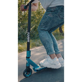 Trotineta, Lionelo, Whizz, Pentru Acrobatii, Rulmenti ABEC-9, 20 - 100 kg, Cadru din aluminiu, Usoara, 3.5 kg, Verde/Negru