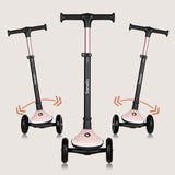 Trotineta pentru copii, Lionelo, Mey, Ultrapliabila, Cu lumini si cosulet, Maner ajustabil pe inaltime, 3 ani+, Pana la 50 Kg, Ultra usor, 2.8 kg, Conform cu standardul EN71-1/2/3, Certificata Intertek, Roz