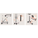 Trotineta pentru copii, Lionelo, Mey, Ultrapliabila, Cu lumini si cosulet, Maner ajustabil pe inaltime, 3 ani+, Pana la 50 Kg, Ultra usor, 2.8 kg, Conform cu standardul EN71-1/2/3, Certificata Intertek, Roz