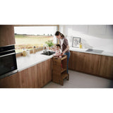 Turn de invatare Montessori, Lionelo, Cass, Functie de raft pentru carti, Pana la 30 kg, 12 luni - 6 ani, Din MDF si furnir, 3 trepte de inaltime, Natur